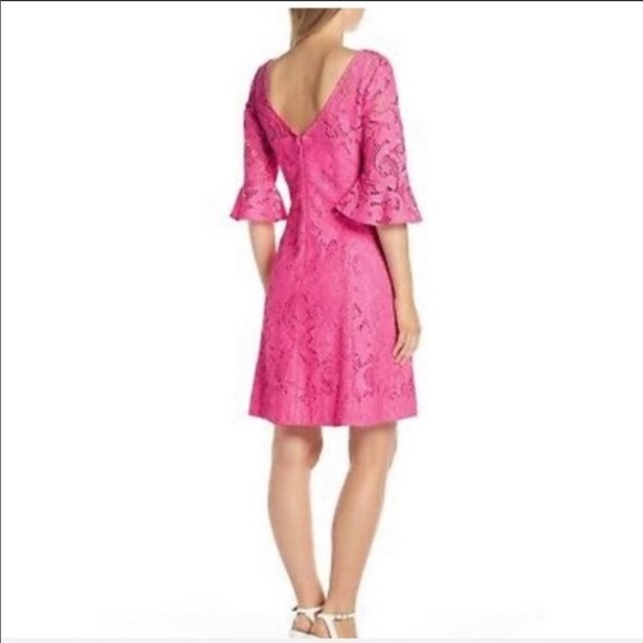 Lilly Pulitzer Allyson Pink Lace Dress - 6 - Picture 3 of 13